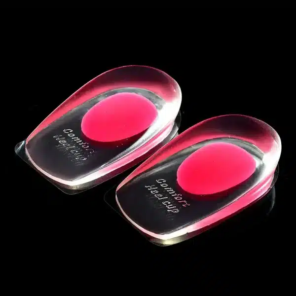 New 2pcs Soft Silicone Gel Insoles for Heel Spurs Pain Relief Foot Cushion Foot Massager Care Heel Cups Shoe Pads Increase Tools - Image 4