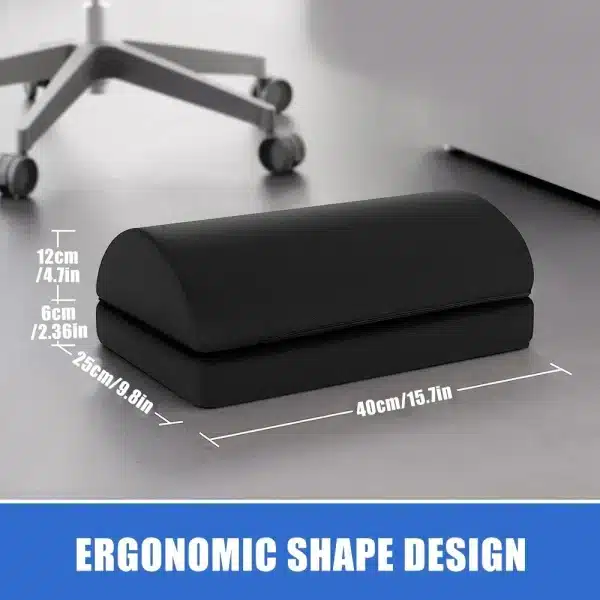 Foot Rest for Under Desk At Work, Comfortable Foot Stool with 2 Adjustable Heights for Office, Home, Car - Image 5