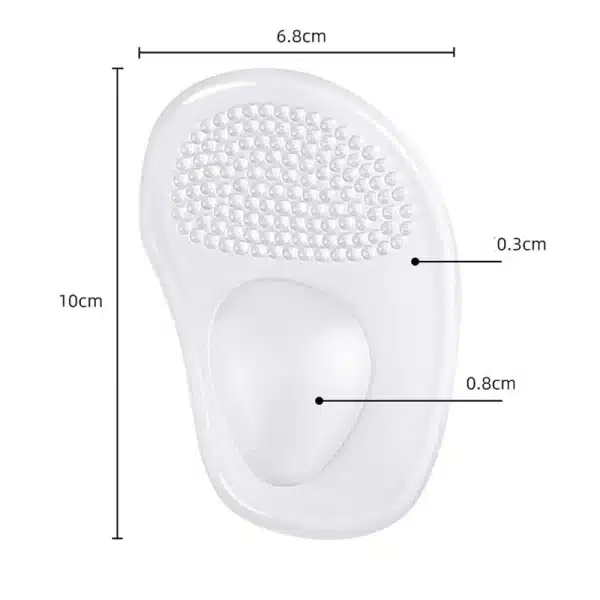 1Pair Shoe Pads Forefoot Cushion Silicone Massage Non Slip High Heels Insole Cushions Foot Cushions Pads for Feet Pain Relief - Image 6