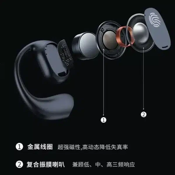 Original Xiaomi Bone Conduction Bluetooth Earphones Ear Earbuds Wireless Headphone With Mic Sports Hifi Headsets Game - Image 4