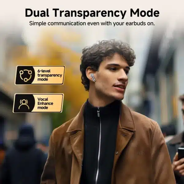 QCY MeloBuds Pro 46dB ANC Wireless Earphones Hi-Res LDAC Bluetooth 5.3 Earbuds 6 Mic Multipoint Connection in-Ear Detection - Image 4