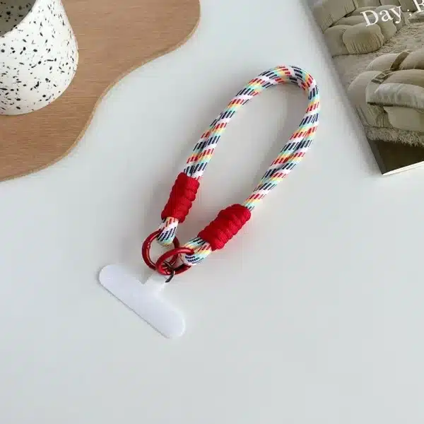 Mobile Phone Lanyard Hanging Portable Twist Rope Anti-lost Pendant Fashionable and Strong Wrist Short Mobile Phone Case Lanyard - Image 4