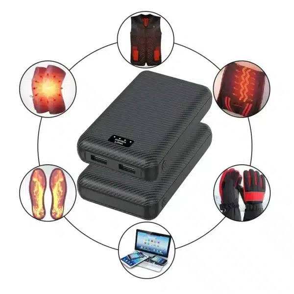 40000mAh PowerBank 7.4V DC Big Battery Portable Mobile Power Supply for Heating Vest Jacket Gloves Electric Heating Equipment - Image 6