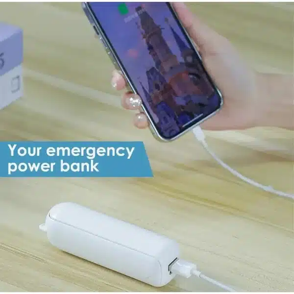 Portable Fan Super Mini Handheld Fan USB Rechargeable Fan Foldable Hand Held Small Pocket Fan with 2000mAh Power Bank 3 Gears - Image 5