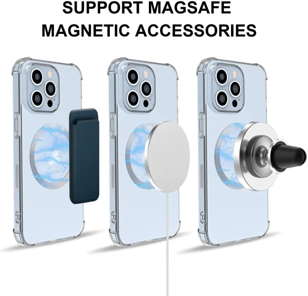 Universal Sticker Ring For Magsafe Wireless Charging For iPhone Samsung Huawei Redmi Phone Magnetic Wireless Charger Metal Plate - Image 3