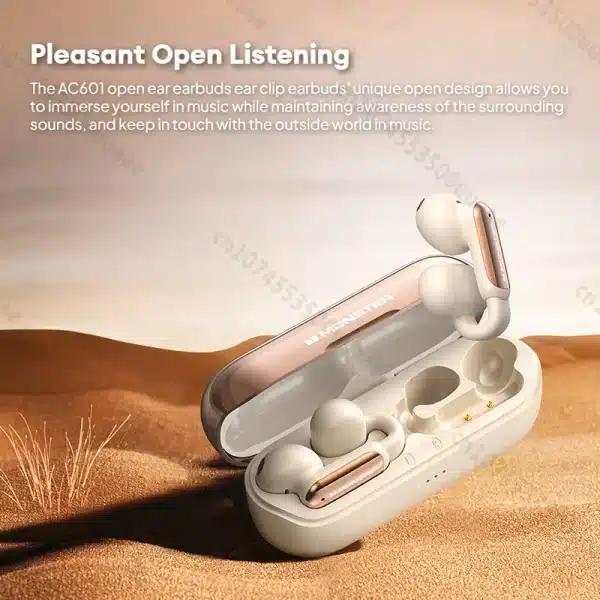 Monster OPEN AC601 Earclip TWS Earbuds Clip on Bluetooth 5.4 Earphone ENC Noise Canceling Wireless Headphone Waterproof Headset - Image 2