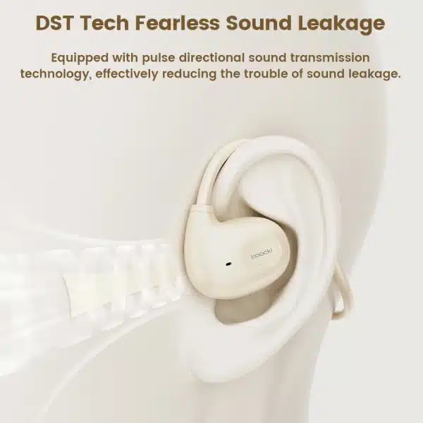 Toocki Air Conduction Bluetooth Earphones Bluetooth 5.3 Wireless Ear Hook Sport Headset Earbuds For Workouts Cycling Running - Image 5
