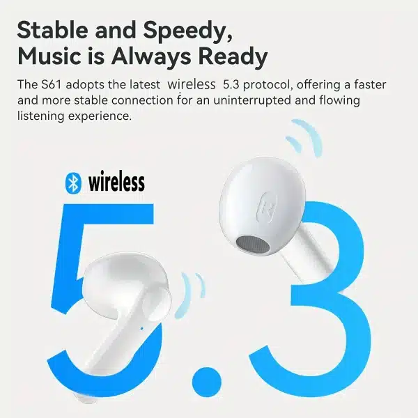 Xiaomi Mijia Smart Bluetooth Earbuds Wireless Bluetooth Travel Waterproof Stereo Headphones Smart Bass Noise Cancelling Bluetoot - Image 2