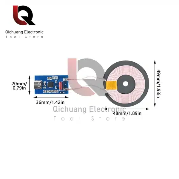 1Pcs 5W10W15W IP6826 High Quality Wireless Charger Module For Samsung10W/15W for Qi Fast Wireless Charger Transmitter PCBA DIY - Image 6