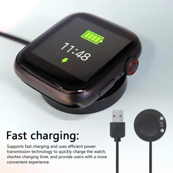 Wireless Smartwatch Charger Smart Watch Magnetic Charging Cable Cradle Fast Charging Watch Accessories For Travel Home Office - Image 2