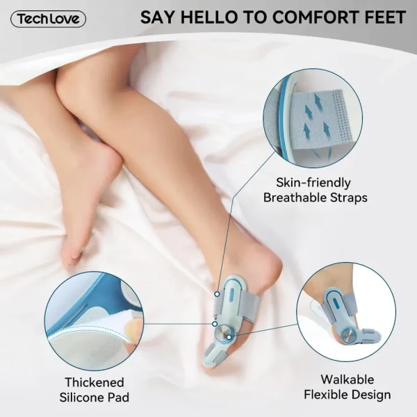 Bunion Corrector for Women & Men,Adjustable Knob Bunion Corrector for Women Big Toe,Bunion Splint for Bunion Relief - Image 4