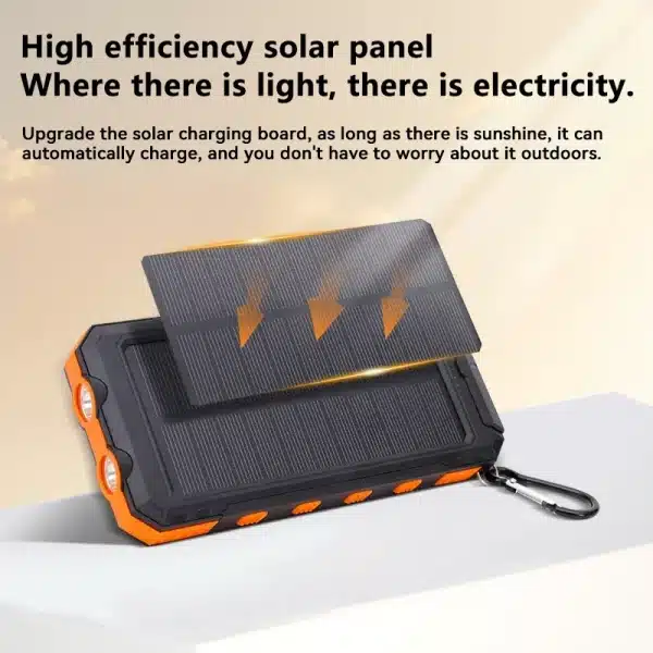 Xiaomi 200000mAh Solar Power Bank Portable Large Capacity Charger Compatible with IOS Android USB-A and USB-C Fast Charging - Image 3