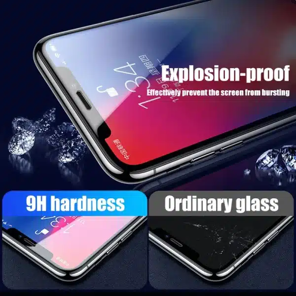 4PCS Full Tempered Glass for iPhone 13 15 16 14 11 12 Pro Max 13 Mini Screen Protector on for iPhone Xr X Xs 7 8 Plus SE 2020 - Image 3