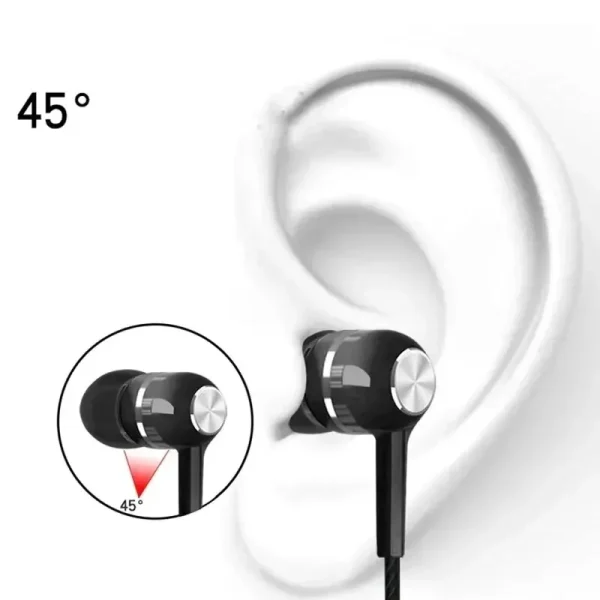 3.5mm Wired Headphones In Ear Headset Wired Earphones with Microphone Bass HiFi Stereo Earbuds Sports In-line Control For Phones - Image 2