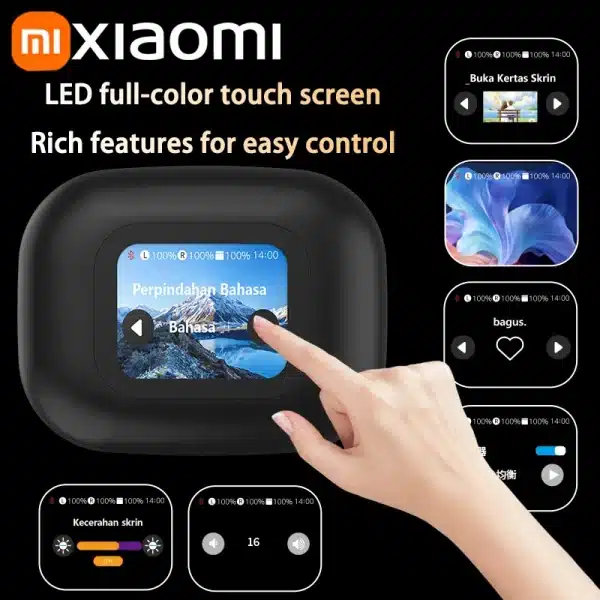 Xiaomi 2024 New LED Touch Screen Ture Wireless Earphones Bluetooth 5.4 Headphone TWS Noise Reduction Earbuds For IOS Andriods - Image 3