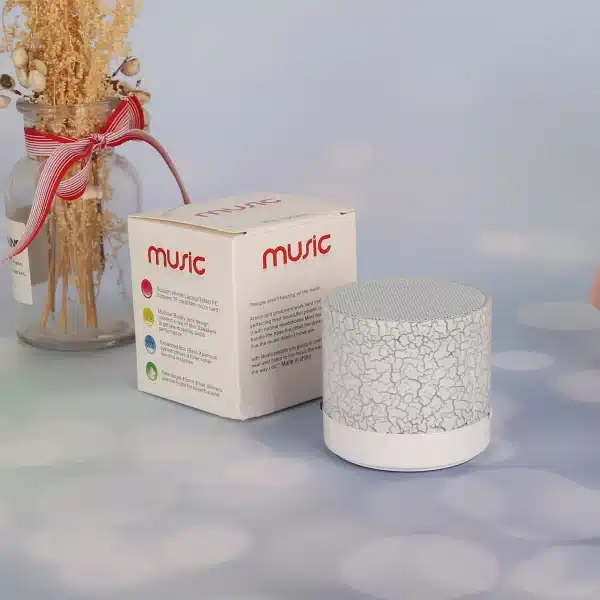 A9 Mini Portable Speaker Bluetooth Wireless Audio Dazzling Crack LED Lights Subwoofer Support TF Card USB Charger For PC/Mobile - Image 3