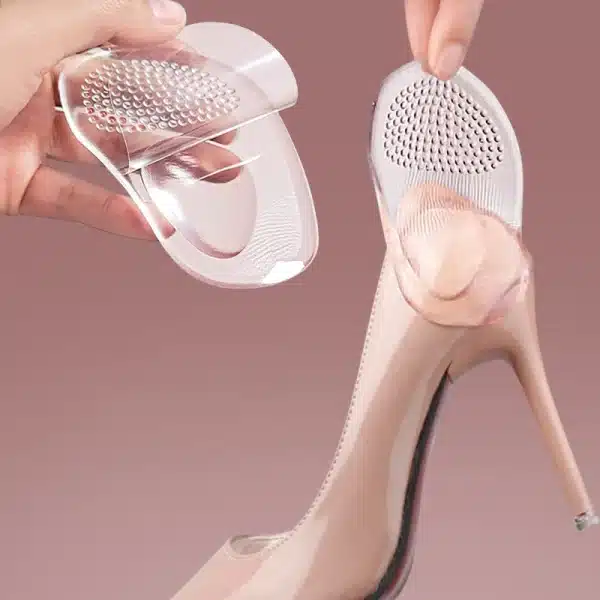 1Pair Shoe Pads Forefoot Cushion Silicone Massage Non Slip High Heels Insole Cushions Foot Cushions Pads for Feet Pain Relief - Image 3