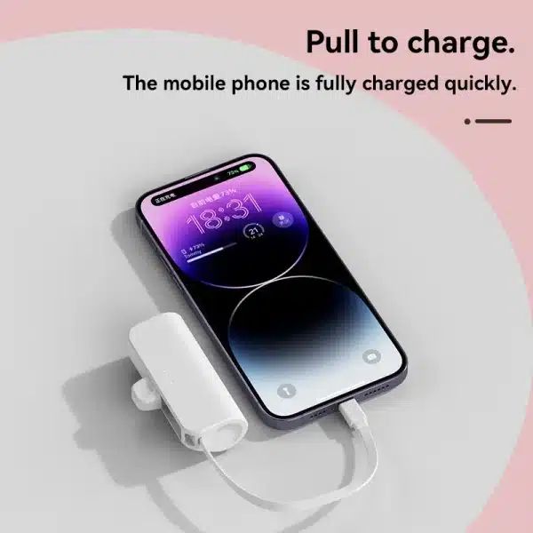 30000mAh Mini Power Bank Capsule Stand Fast Charging Power Bank Portable Spare Battery Charger for iPhone Samsung Fast Shipping - Image 2