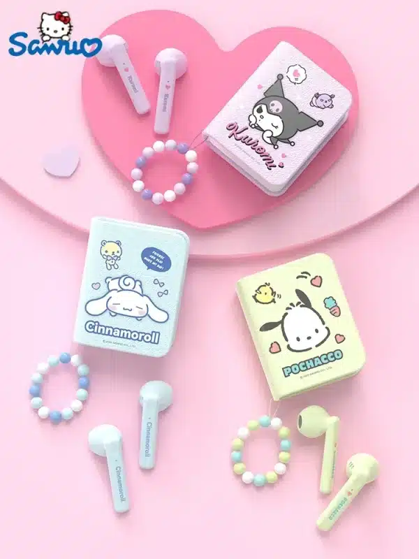 Sanrio My Melody Bluetooth Earbuds Kuromi Cinnamoroll TWS Wireless Earphones Sport Noise Reduction Touch Control Headphones - Image 3