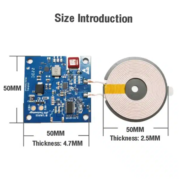 DC 12V 24V 20W For Qi Standard Wireless Charger Transmitter Board Module Battery Power Bank Fast Charging Coil Circuit Universal - Image 4