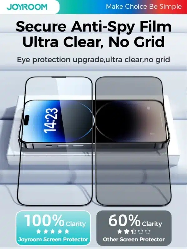 Joyroom Anti-Spy Screen Protector For iPhone 15 Pro Max Tempered Glass For iPhone 14 13 Private Film - Image 5