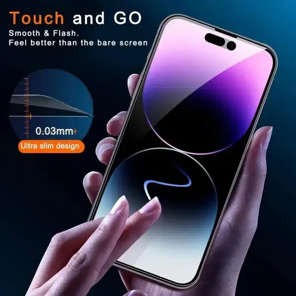 2PCS Privacy Screen Protector for IPhone 14 11 12 13 PRO MAX Mini Anti-Spy Tempered Glass for IPhone XS Max XR X 15 7 8 Plus SE - Image 6