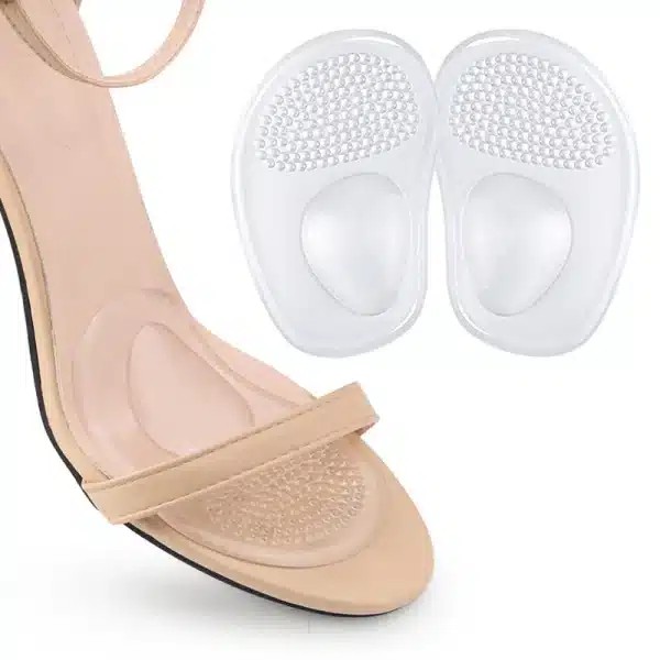 1Pair Shoe Pads Forefoot Cushion Silicone Massage Non Slip High Heels Insole Cushions Foot Cushions Pads for Feet Pain Relief - Image 5