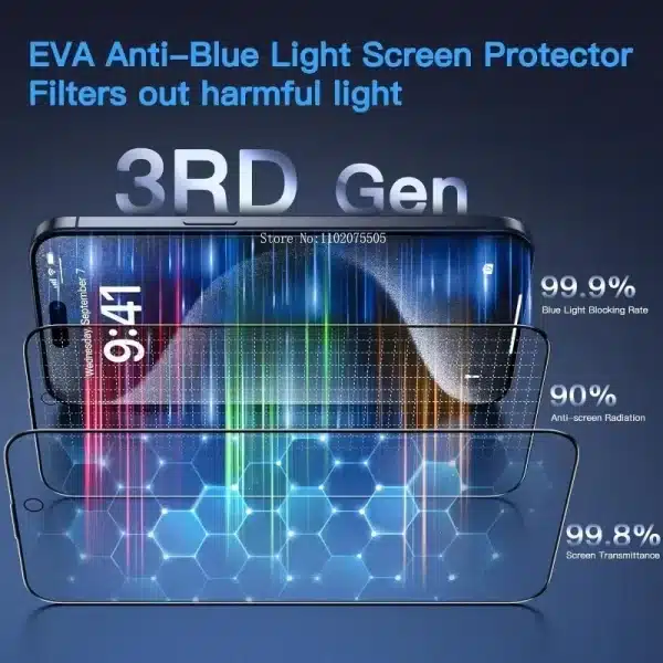 2PCS One-click Dust free Installation HD Screen Protector For iPhone 16 14 13 12 11 15 Pro Max Mini X XR XS MAX Protective glass - Image 3