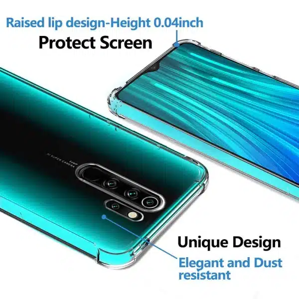 Clear Shockproof Phone Case for Xiaomi Redmi Note 8 Pro 8 8A 9 9S 9T 9A 9C 10 10S 11 Pro Soft Silicone Transparent Back Cover - Image 2