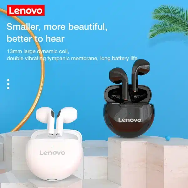 Lenovo LivePods HT38 TWS Bluetooth Earphone Mini Wireless Earbuds with Mic for iPhone Xiaomi Sport Waterproof 9D Stere Headphone - Image 4