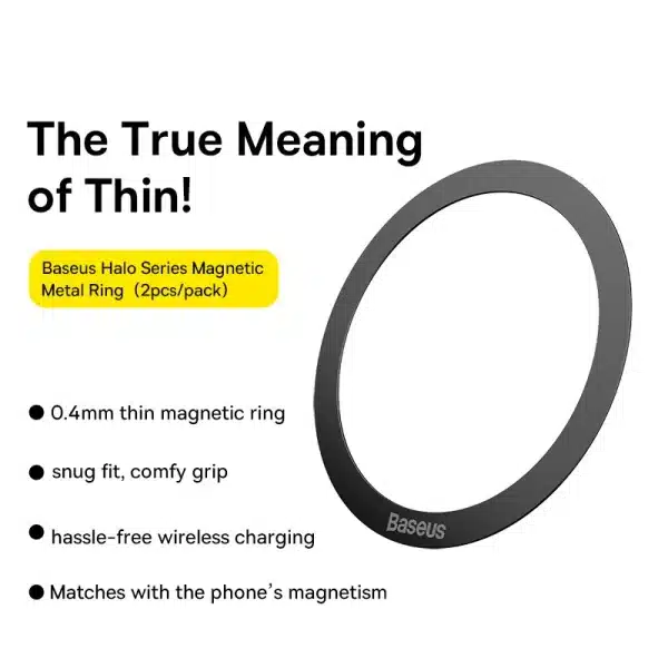 Baseus Magnetic Metal Plate Sticker Rings for Wireless Charger Phone Holder Iron Sheet for iPhone 16 15 14 Pro Max Charging Ring - Image 6