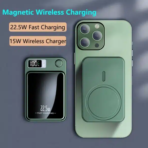 Xiaomi Mijia 100000mAh Magnetic Qi Wireless Charger Power Bank 22.5W Mini Powerbank For iPhone Samsung Huawei Fast Charging - Image 2