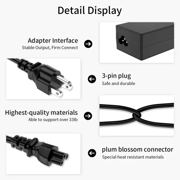 Replacment for JBL Xtreme 2 Charger Compatible with JBL Boombox, Xtreme, Extreme Portable Wireless Bluetooth Waterproof Speaker - Image 4