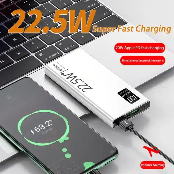 Xiaomi 22.5W Super Fast Charging 10000mAh Power Bank Battery High Capacity Digital Display Power Bank For Iphone Samsung Huawei - Image 2