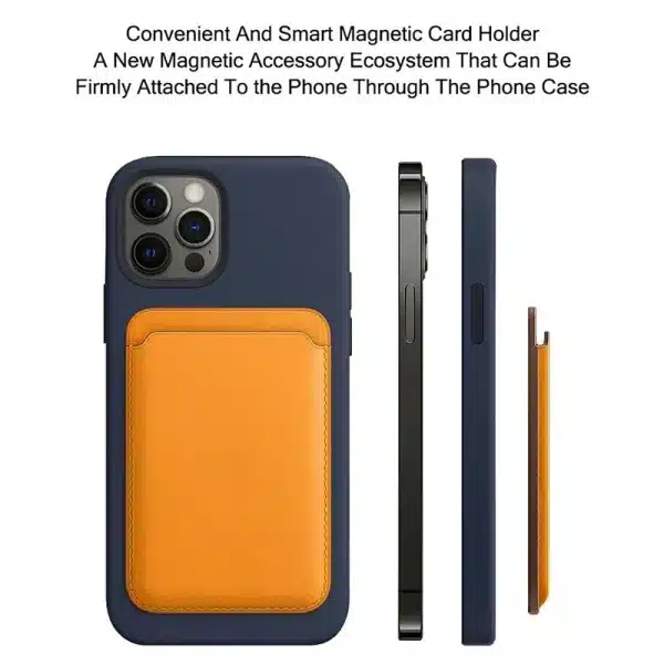 For Magsafe Magnetic Luxury Leather Card Holder Wallet Case For iPhone 14 Pro Max 13 12 Phone Bag Cover Adsorption Accessories - Image 5