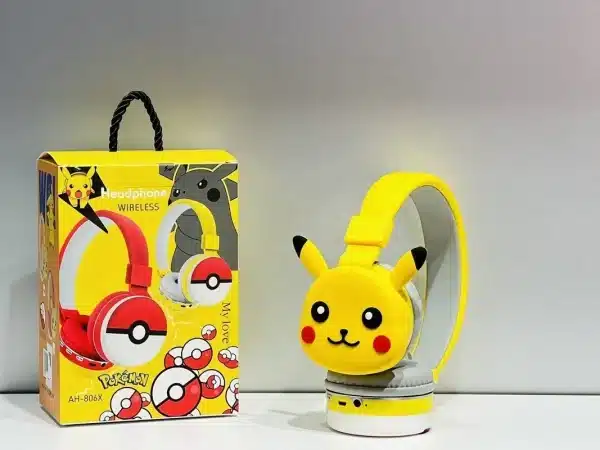Pokemon Pikachu Bluetooth Headphone Wireless Headsets Anime Cartoon Stereo Headset Earphone With Mic Hottie Y2k Christmas Gift - Image 2