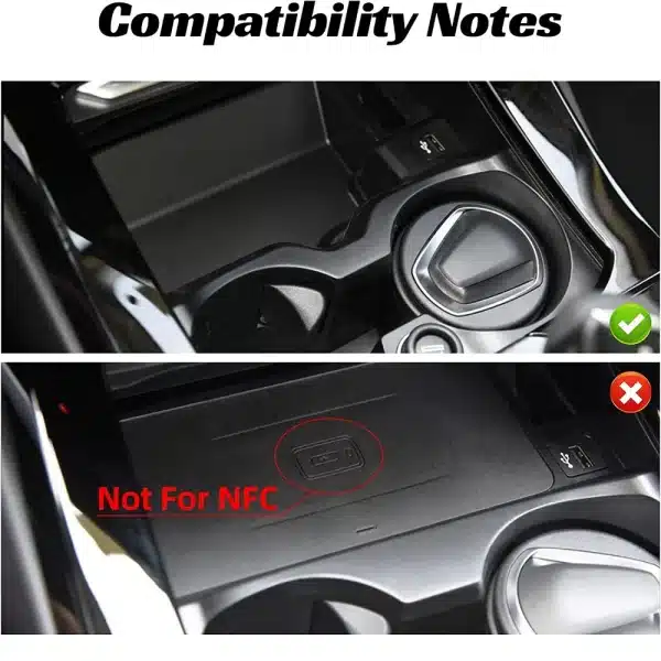 Wireless Car Charger for BMW X3 G01 2018-2021 2022 2023 BMW X4 2019 2020 2021 2022 2023 Accessories Wireless Charging Pad Mat - Image 6