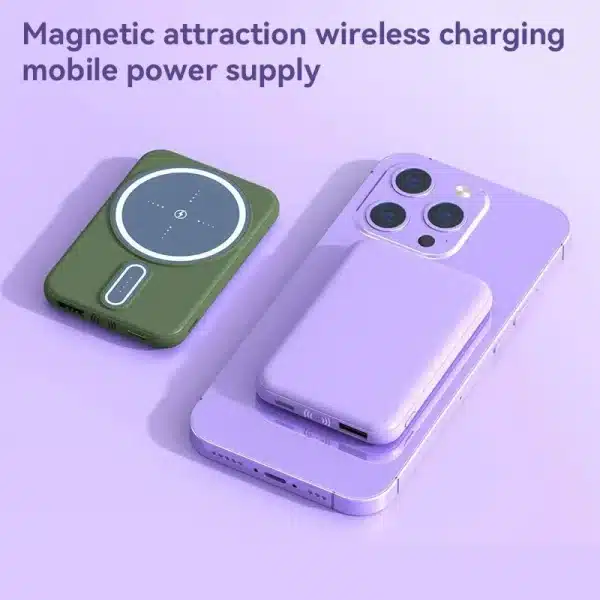 Lenovo 50000mAh Wireless Magnetic Power Bank Super Fast Charging Portable Battery Charger For iPhone Huawei Samsung 2024 - Image 3