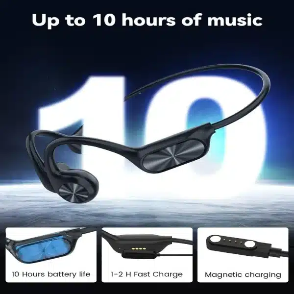 Bone Conduction Earphones IPX8 Waterproof Swimming Headset Bluetooth 5.4 Sports Headphones 32GB MP3 Player with mic For xiaomi - Image 5