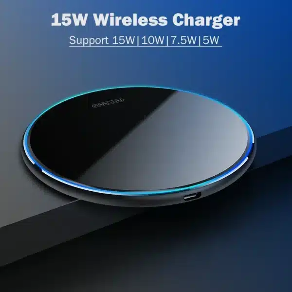 15W Fast Wireless Charging Pad for Google Pixel 8a 7a 8 7 6 Pro Wireless Charger Charging Indicator with Case - Image 2