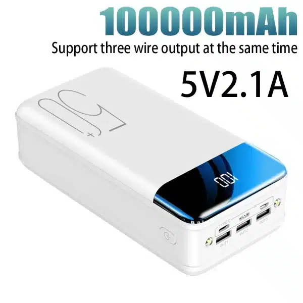 2023 NEW Genuine Fast Charging 100000mAh /98000mAh Power Bank Large Capacity Mobile Power Universal 5V 2.1A Fast Charging - Image 3