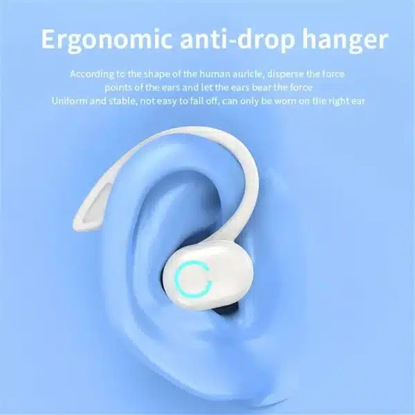 Bluetooth 5.1 Headset Business Wireless Earbuds Earphone Stereo Sport Game Headphone Ear Hook Mini HIFI Bass Noise Cancelling F8 - Image 6