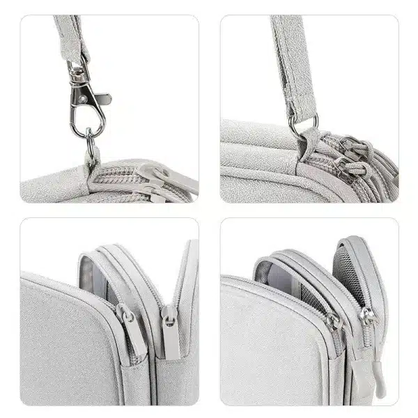 1pc Pink/Grey/Black/Navy Travel Portable Digital Product Storage Bag USB Data Cable Organizer Headset Charging Treasure Box Bag - Image 4