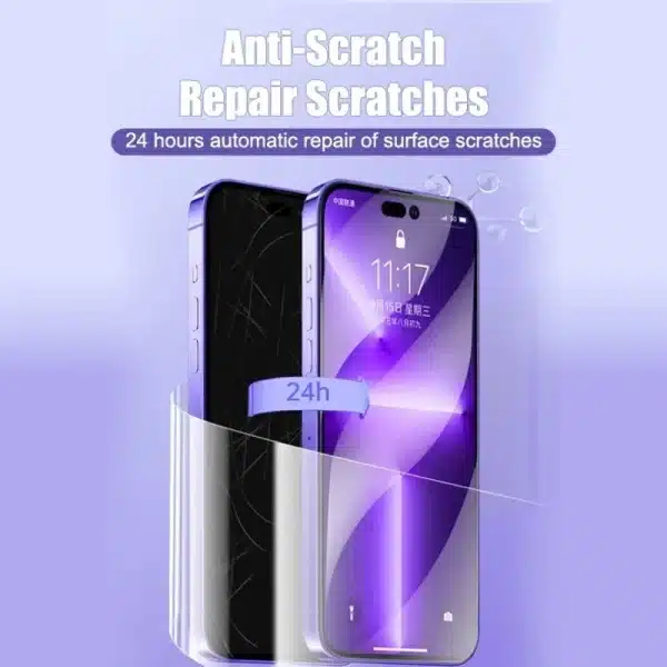 4Pcs Hydrogel Film for iPhone 14 13 12 11 15 Pro Max Mini 7 16 Plus Screen Protector for iPhone XR X XS MAX Back Film Not Glass - Image 3