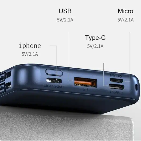 Xiaomi Power Bank 50000mah Wireless Charging Magsafe Power Bank Magnetic Charging Built-in Wire Mobile Phone Battery For Iphone - Image 2