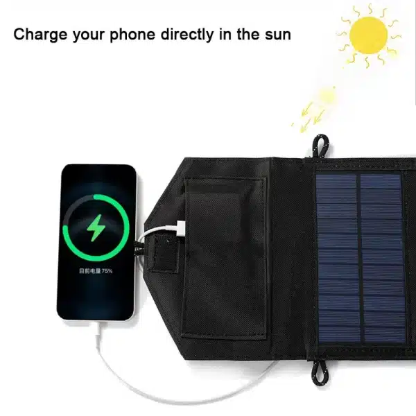 500W Portable Polysilicon Solar Panel Charger USB 5V DC Foldable Solar Panel For Phone Charge Power Bank For Hiking Camping - Image 4