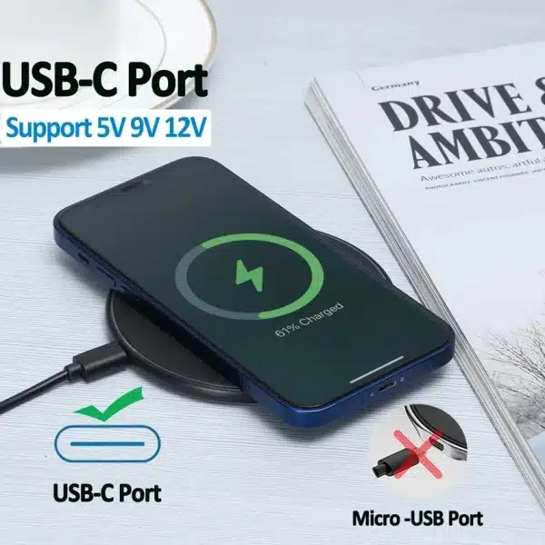 200W 2024 New Fast Qi2 Wireless Charger for iPhone 15 14 13 X XR XS Max 8 for Samsung S23 S24 Note10 20 Xiaomi Huawei Phone - Image 2