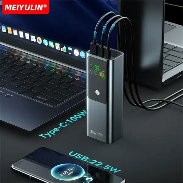 20000mAh PD100W Power Bank Super Fast Charging External Spare Battery Large Capacity Portable Powerbank For Laptop iPhone Xiaomi - Image 3