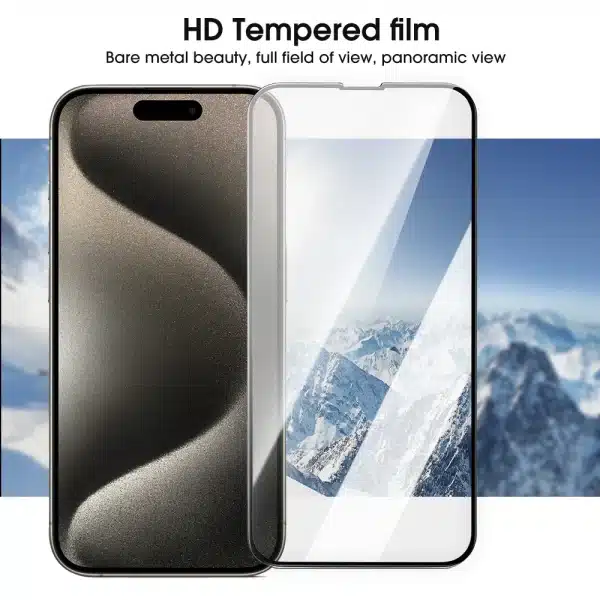 Screen Protector For iPhone 16 Plus 16 Pro Max Full Glue Cover Tempered Glass Protective Films For iPhone16 Phone Accessories - Image 2