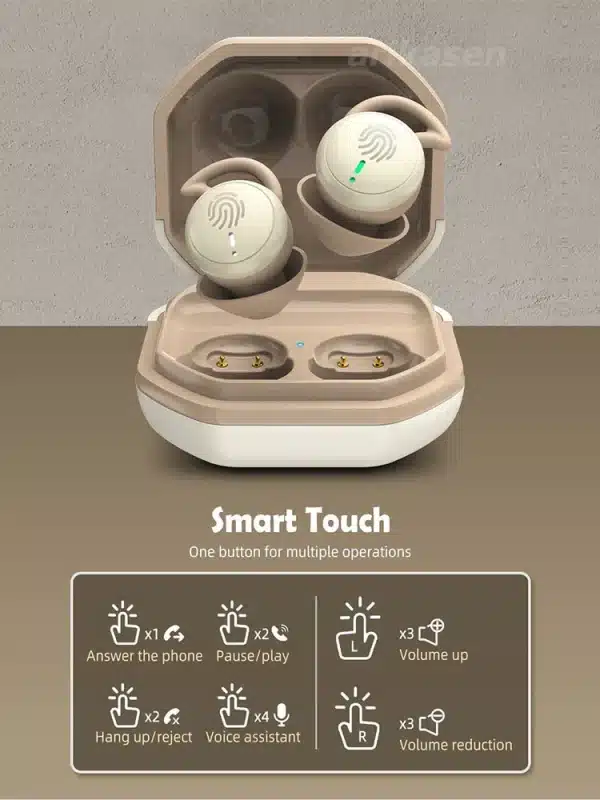 Bluetooth Earbuds for Sleeping invisible Small Wireless Earphones Mini Comfortable Noise Blocking for Side Sleeping Home Work - Image 2